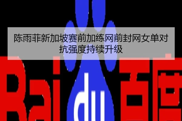 陈雨菲新加坡赛前加练网前封网女单对抗强度持续升级